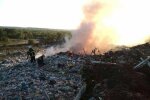 сміттєзвалище на Полтавщині у вогні