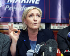 National Front Leader Marine Le Pen Campaigns In Lille