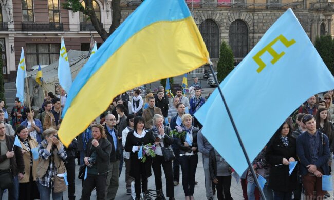 Траурный митинг крымские татары Львов