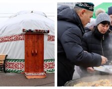 Казахи открыли в Буче "юрту несокрушимости": как выглядит необычный пункт обогрева