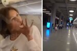 Кидалася на людей і голосно лаялася: п'яна росіянка влаштувала дебош у літаку, відео