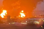 Пожар вспыхнул на нефтебазе в российском Белгороде: стало известно о пострадавших
