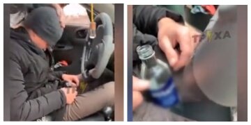 "Возле ног лежала бутылка водки": пьяный водитель остановил движение в центре Харькова, видео