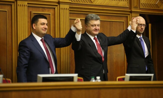Гройсман, Порошенко, Яценюк