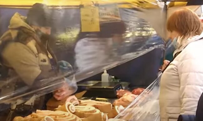 магазин, супермаркет, продукти, сало