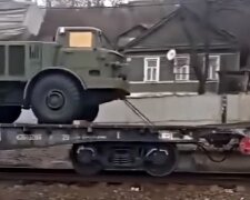 потяг з технікою РФ