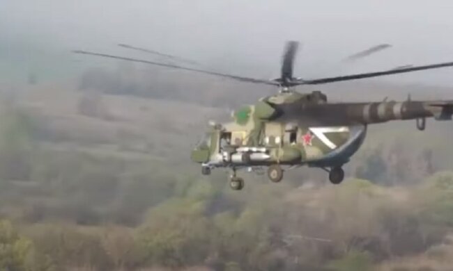 российский вертолет, война, авиация РФ