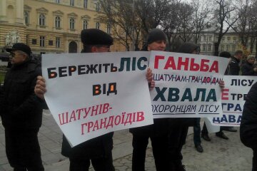 Львів’яни вийшли на пікет проти “шатунів” (фото)