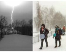 Грім і блискавки посеред зими: українці побачили аномальну погоду і зняли все на відео