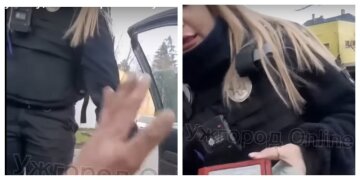 "Заспокойся або будеш у наручниках": сутичка між патрульною та водієм потрапила на відео