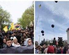 Черные шары и марш патриотов: как прошел пасхальный день 2 мая в Одессе, видео