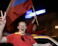 Russia Celebrates Gold Medal Win After 2008 IIHF World Championship