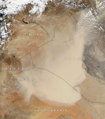Dust Blankets the Middle East