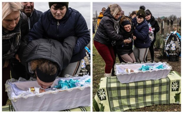 Життя новонародженого Сергійка обірвала російська ракета: малюка провели в останню путь