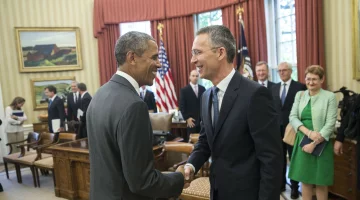 Барак Обама и генсек НАТО Йенс Столтенберг