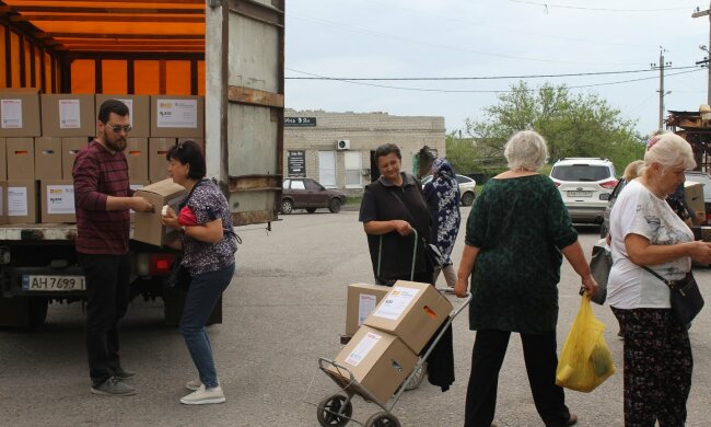 Бесплатные продукты для пенсионеров в Донецкой области