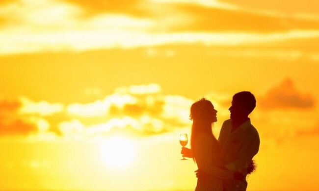 жара, солнце, влюбленные, рассвет