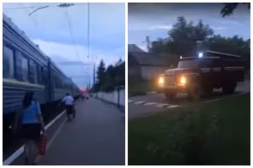 Поезд "Укрзализныци" загорелся на ходу: огонь увидели из далека, видео ЧП