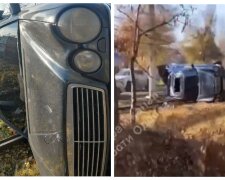 Лихач на  Mercedes перевернулся и застрял на рельсах: кадры жесткого ДТП в Одессе