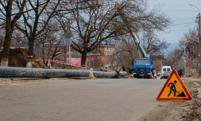 траншеи, деревья