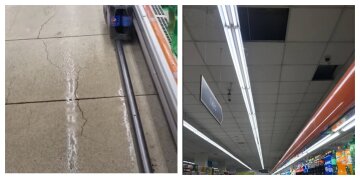 В одеському супермаркеті зі стелі полився "дощ": відео з місця НП
