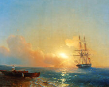Ivan Constantinovich Aivazovsky — Fishermen on the Coast of the Sea 1852
