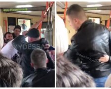 Пассажиры устроили бойню в троллейбусе Одессы, что стало причиной: видео массовой драки