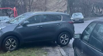 У Києві водія провчили за парковку на дитячому майданчику: фото помсти