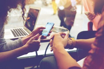 телефон, смартфон, люди, Android