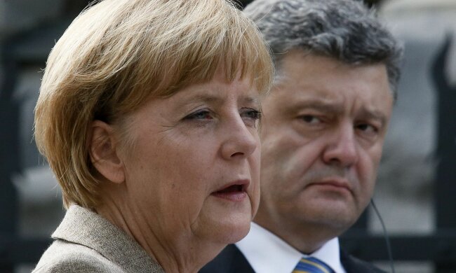 меркель и порошенко