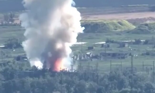 взрыв, война, фронт, поле боя