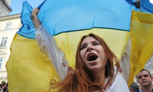 украина украинка украинцы флаг