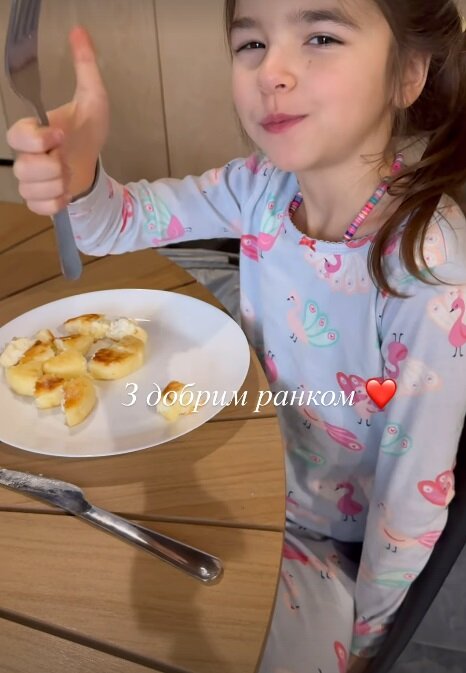 Ілона Гвоздьова, сніданок