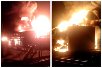 Пожежа охопила нафтобазу на Київщині після атаки окупантів: кадри і пам'ятка при аварії