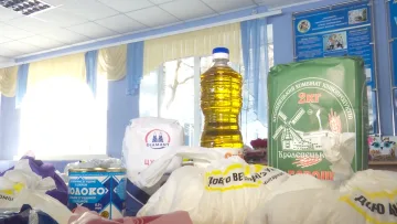 Безкоштовні продукти для ВПО та пенсіонерів у Полтавській області