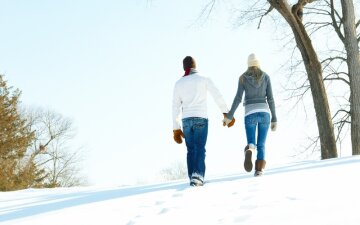 ходить, физическая активность, зима