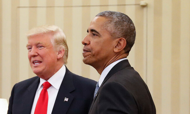 У мережі порівняли бойові «стійки» Обами і Трампа (фото)