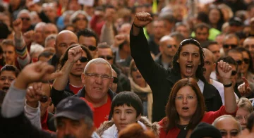 French Workers Participate in a Nationwide General Strike over Pension Reforms