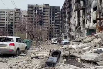 руины, дома, война, Мариуполь