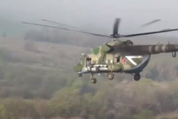 российский вертолет, война, авиация РФ