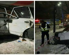 В Киеве водитель снес все на своем пути, из авто вывалилось  шесть человек: подробности и фото