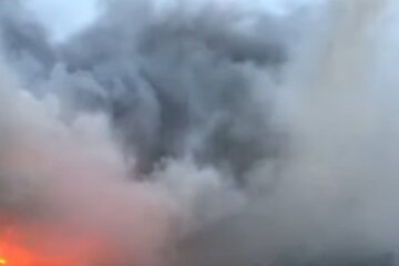 пожар после атаки