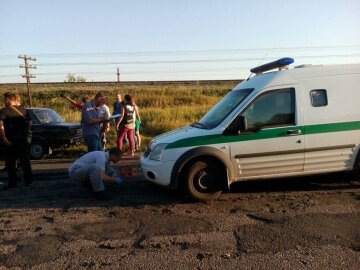 На Запорожье расстреляли авто инкассаторов (фото)