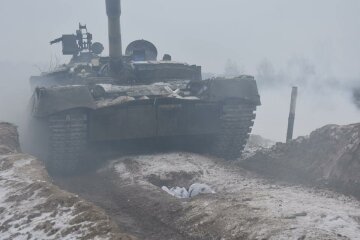 Донбасс, АТО, танк