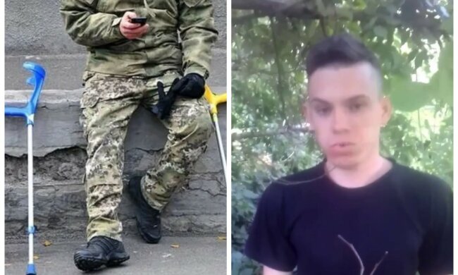 "З Києва приїдуть пацани і вас порішають": хлопець побив військового на милицях, побратими бійця його знайшли