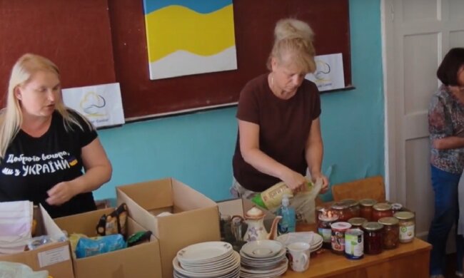 Безкоштовні продукти для ВПО та пенсіонерів у Харківській області