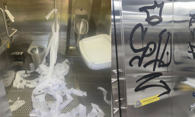 Масові погроми влаштували в громадських туалетах Дніпра: кадри наслідків