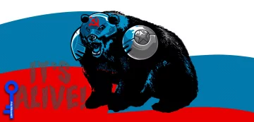 коллаж медведь