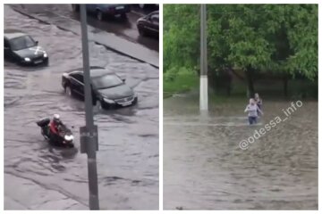 Потужна злива обрушилася на Одесу, вулиці перетворилися на річки: відео стихії