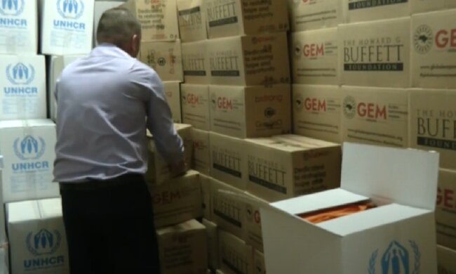 Безкоштовні продукти для ВПО та пенсіонерів у Сумській області